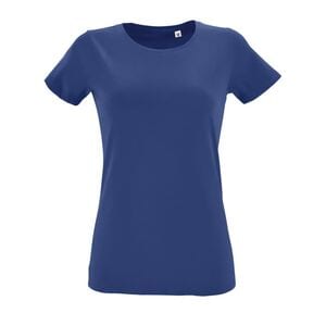 SOL'S 02758 - Regent Fit Women Camiseta Ajustada De Mujer Con Cuello Redondo Azul royal