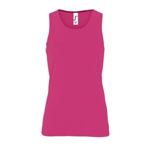 SOL'S 02117 - Sporty Tt Women Camiseta De Tirantes De Deporte De Mujer Rosa fluor 2