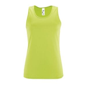 SOL'S 02117 - Sporty Tt Women Camiseta De Tirantes De Deporte De Mujer Verde manzana