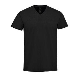 SOL'S 02940 - Camiseta hombre imperial cuello pico Negro profundo