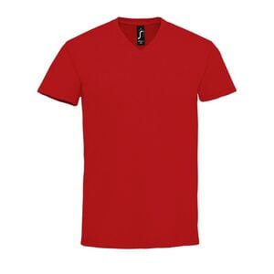SOL'S 02940 - Camiseta hombre imperial cuello pico Rojo