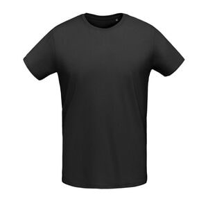 SOL'S 02855 - Martin Men Camiseta De Hombre Ajustada De Cuello Redondo Negro profundo