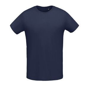 SOL'S 02855 - Martin Men Camiseta De Hombre Ajustada De Cuello Redondo French marino