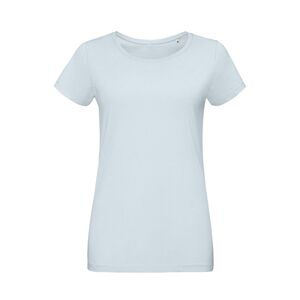 SOL'S 02856 - Martin Women Camiseta Ajustada De Mujer De Cuello Redondo Azul crema