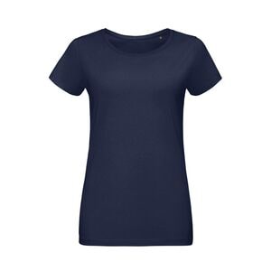 SOL'S 02856 - Martin Women Camiseta Ajustada De Mujer De Cuello Redondo French marino
