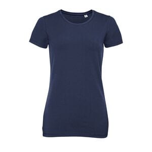 SOL'S 02946 - Millenium Women Camiseta De Mujer De Cuello Redondo French marino