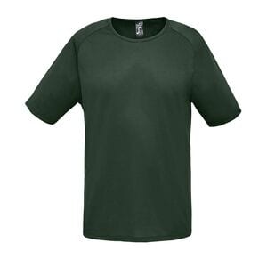 SOL'S 11939 - SPORTY Camiseta Hombre Manga Raglán Verde bosque