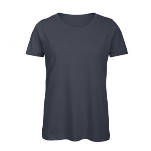 B&C BC02T - Camiseta 100% algodón para mujer Azul marino