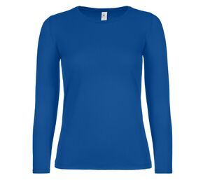B&C BC06T - Camiseta de manga larga para mujer Real Azul
