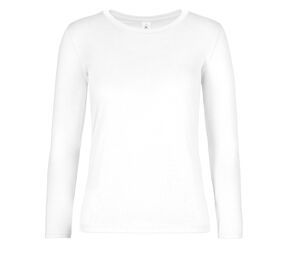 B&C BC08T - Camiseta de manga larga para mujer Blanco