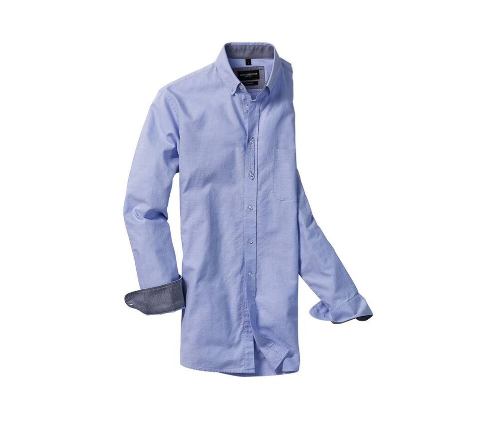 Russell Collection RU920M - CAMISA HOMBRE OXFORD ALGODÓN BIO