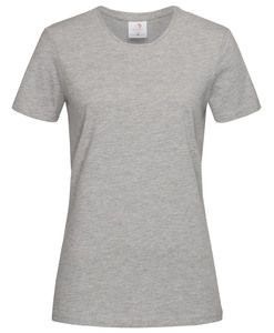 Stedman STE2600 - Camiseta clásica mujer cuello redondo Grey Heather