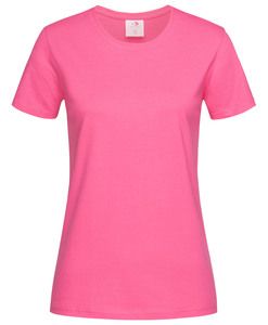 Stedman STE2600 - Camiseta clásica mujer cuello redondo Sweet Pink
