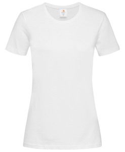Stedman STE2600 - Camiseta clásica mujer cuello redondo Blanco