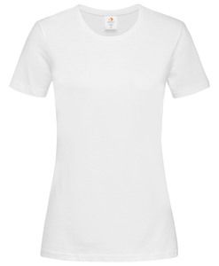 camiseta manga corta y cuello redondo mujer stedman