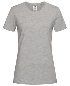 Stedman STE2620 - Camiseta mujer clásica orgánica cuello redondo Grey Heather