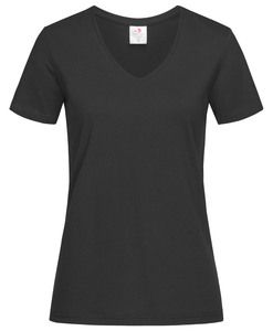 Stedman STE2700 - Camiseta clásica mujer cuello pico Black Opal