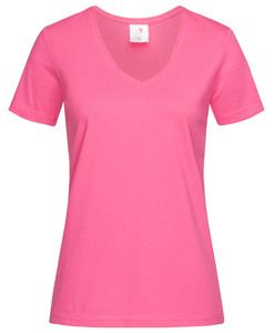 Stedman STE2700 - Camiseta clásica mujer cuello pico Sweet Pink