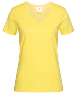 Stedman STE2700 - Camiseta clásica mujer cuello pico Amarillo