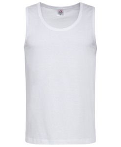 Stedman STE2800 - Camiseta clásica de tirantes para hombre. Blanco