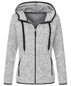 Stedman STE5950 - chaqueta polar de mujer de punto activo Light Grey Melange