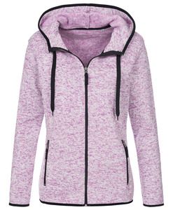 Stedman STE5950 - chaqueta polar de mujer de punto activo Purple Melange