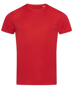 Stedman STE8000 - Camiseta de cuello redondo para hombre Stedman - Active Crimson Red