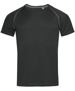 Stedman STE8030 - Camiseta Gimnasio Hombre ACTIVE TEAM Black Opal