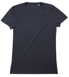 Stedman STE8100 - Camiseta mujer ss active sports-t cuello redondo Blue Midnight