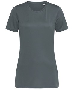 Stedman STE8100 - Camiseta mujer ss active sports-t cuello redondo Granite Grey