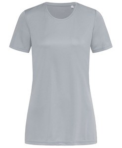 Stedman STE8100 - Camiseta mujer ss active sports-t cuello redondo Silver Grey