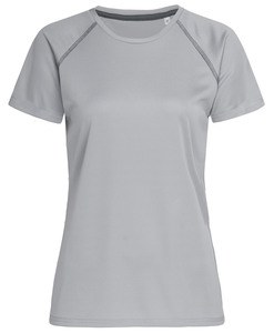 Stedman STE8130 - Camiseta cuello redondo mujer ACTIVE Team Raglan Silver Grey