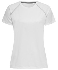 Stedman STE8130 - Camiseta cuello redondo mujer ACTIVE Team Raglan Blanco