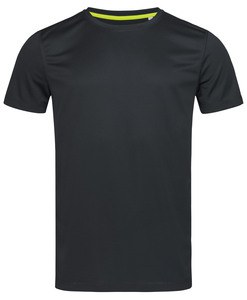 Stedman STE8400 - Camiseta Mesh Hombre Active-Dry Black Opal