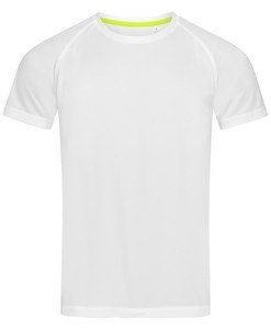 Stedman STE8410 - Camiseta Deporte Hombre Active-Dry Blanco
