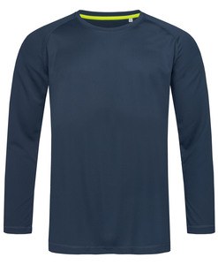 Stedman STE8420 - Camiseta Deporte Manga Larga Active-Dry Marina Blue