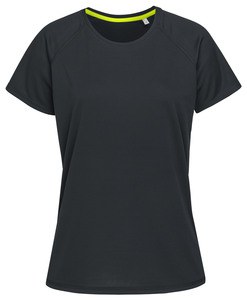 Stedman STE8500 - Camiseta Mangas Raglan Active-Dry Mujer Black Opal