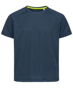 Stedman STE8570 - Camiseta Cuello Redondo Niño ACTIVE 140 RAGLAN Marina Blue