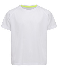 Stedman STE8570 - Camiseta Cuello Redondo Niño ACTIVE 140 RAGLAN Blanco