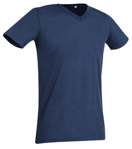 Stedman STE9010 - Camiseta Cuello Pico Ben para Hombres Slate Grey