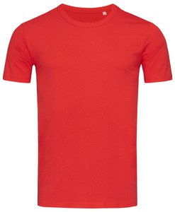 Stedman STE9020 - Camiseta Entallada para Hombre Morgan Crimson Red