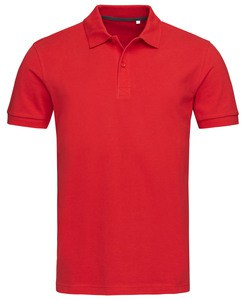 Stedman STE9050 - Polo de hombre henry ss manga corta Crimson Red