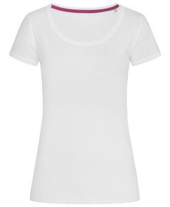 Stedman STE9120 - Camiseta Escote Ancho Megan para Mujer Blanco