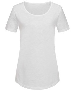 Stedman STE9320 - Camiseta Cuello Redondo Organic Slub para Mujeres Blanco