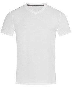 Stedman STE9610 - Camiseta Cuello Pico Hombre Clive SS Blanco