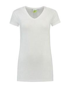Lemon & Soda LEM1262 - T-shirt V-neck cot/elast SS for her Blanco