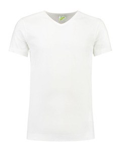 Lemon & Soda LEM1264 - Camiseta en V cut/elast ss para él Blanco