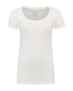 Lemon & Soda LEM1268 - Camiseta de la trampa Cot/elast SS para ella Blanco