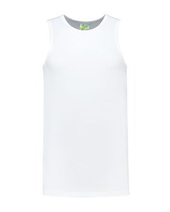 Lemon & Soda LEM1275 - Tanktop Cot/Elast para él Blanco