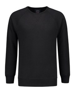 Lemon & Soda LEM3229 - Suéter pesado raglan breweck para él Negro